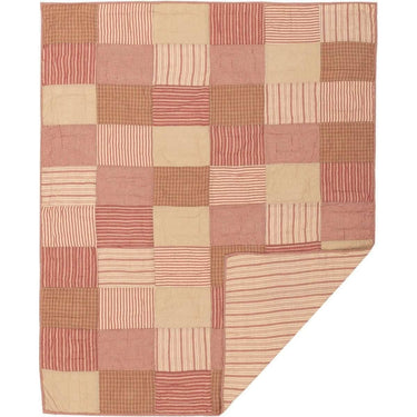 Sawyer Mill Red Block Quilted Throw 60x50 - The Fox Decor